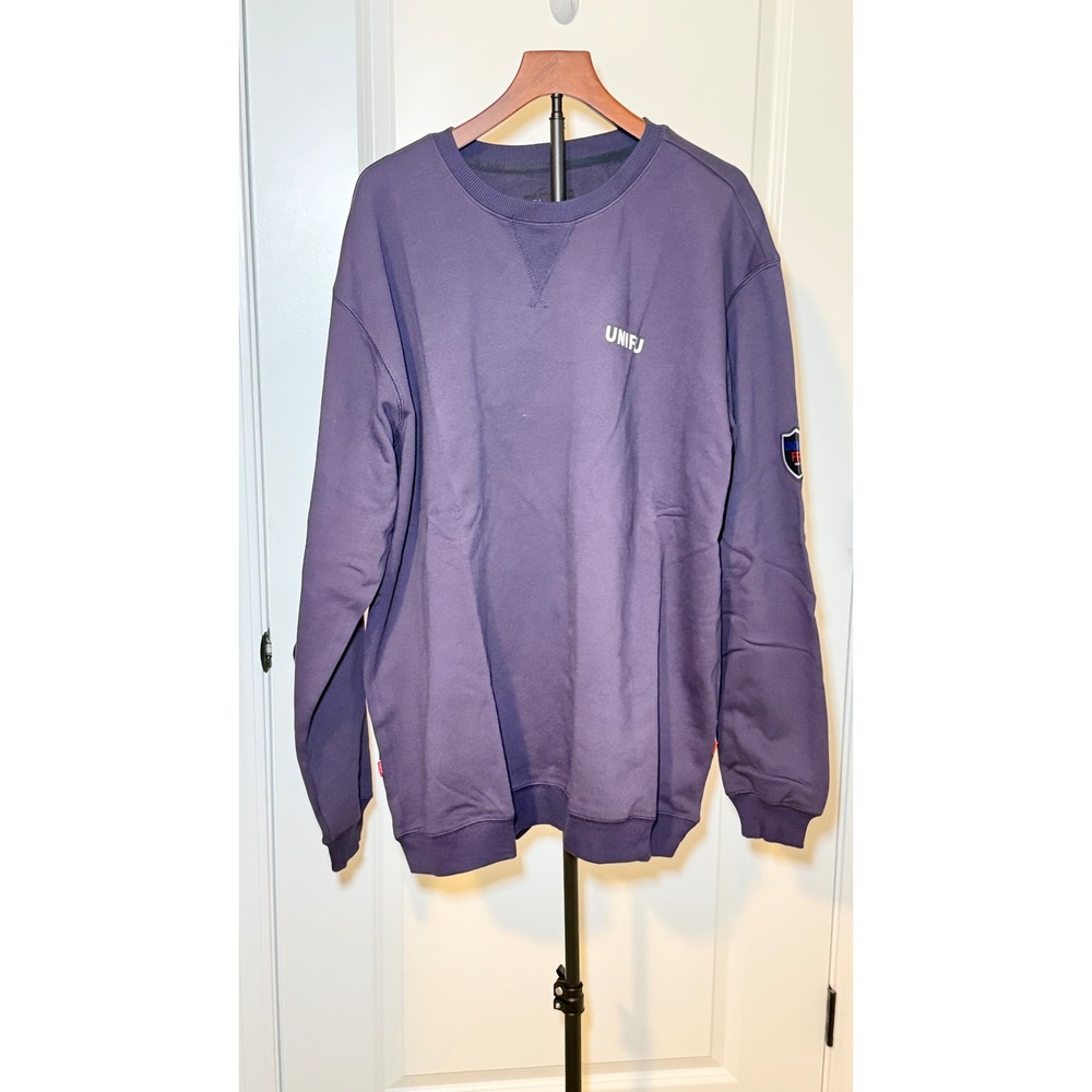 Unifu FR Flame Resistant Crewneck‎ Sweatshirt Purple Mens 2XL NFPA 2112 CAT2